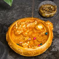 [招财聚宝盆]变色茶宠貔貅摆件招财金蟾蜍功夫茶具配件创意茶玩 如意吉祥聚宝盆[金玉款]送茶巾