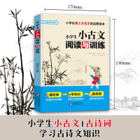 小学生小古文阅读与训练正版 小学必背文言文书籍注音解析大全集 小古文100课文言文快速入门语文教材全解3-4-6三四五六