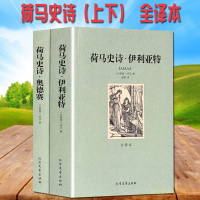 906页 荷马史诗奥德赛 伊利亚特全套2册 原版原著被称为希腊的 圣经 全集全译本中文版青少年版外国经典小说书籍 正版