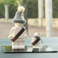 新车内装饰品摆件石膏香薰创意告白气球高档内饰中控台汽车用品女 大小乐高+粘垫