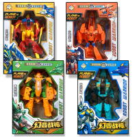 变形机器人 儿童玩具男孩飞机模型礼物益智幻变战神盒装机甲变身