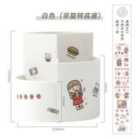 儿童创意小飞机多功能文具盒笔袋铅笔尺子拼装文具卡通玩具套装 白色收纳盒 送贴纸