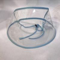 儿童防飞沫学生幼儿园防护罩渔夫帽TPU面罩防护帽遮阳棒球帽男女 蓝色(单个防护面罩) 大人小孩通用款(可调节大小)