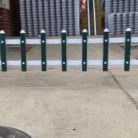 pvc草坪围栏塑料小栅栏户外花园绿化防护塑钢围栏隔离栏杆30公分 纯白色 30cm