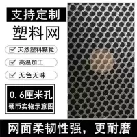 阳台防护网猫咪网塑料网格胶网封阳台网家用宠物防逃防育雏养殖网 小孔0.6厘米(需要几米拍几件) 白色-40厘米宽-5米长