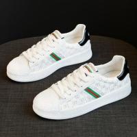 小白鞋2021新款女鞋百搭平底鞋子贝壳头软底白鞋ins潮鞋板鞋 白色(黑尾) 35