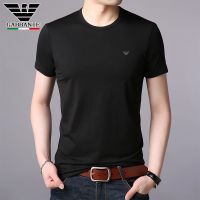 2021新款短袖t恤男圆领夏季品牌男装半袖衣服大码宽松体恤上衣潮 黑色 圆领 M 165码（100-125斤）