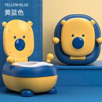 儿童马桶坐便器男孩女宝宝小孩婴儿幼儿大号便盆尿盆尿桶厕所座便 黄蓝色(送刷子) 初代款[普通硬垫]1-4岁