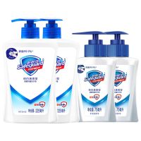 舒肤佳洗手液420ml*2大瓶杀菌消毒抑菌家用成人儿童遇水泡沫型 纯白清香型225*2送[75*2瓶]
