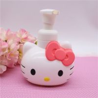 卡通恐龙哥斯拉按压式高档乳液器KT沐浴露分装瓶大儿童洗手液瓶 猫头起泡瓶200ml