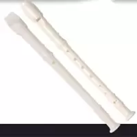 天鹅高音德式竖笛6孔8孔儿童学生初学入门乐器教学练习笛子乐器 [特价]白色 8孔(玩具娱乐)