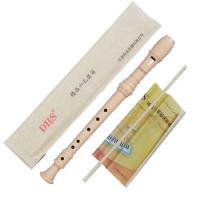 奇美竖笛6孔f调高音8孔德式高音牧童竖笛子初学者乐器学生g调c调 白色 6孔竖笛(无纺布袋+指法表+清洁棒)