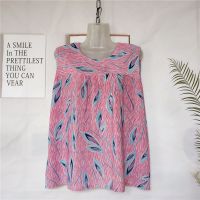 中老年女装无袖吊带女百搭外穿跨栏打底衫妈妈装宽肩背心大码上衣 红羽毛 4xl[适合体重100斤-128斤]