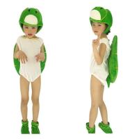 儿童动物表演服装演出舞台话剧造型老虎猴子青蛙狐狸牛熊猫鹿衣 白乌龟 100