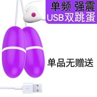 成人情趣跳蛋USB遥控双跳静音女用自慰强震动棒夫妻用品情趣用具 双跳蛋USB单频款
