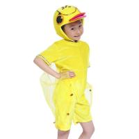 幼儿园儿童表演服小蝌蚪找妈妈话剧服演出服青蛙鸭子乌龟游戏亲子 鸭子 90