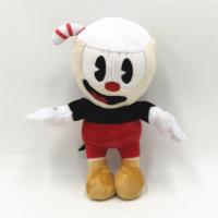 新款茶杯头大冒险Cuphead游戏周边马克杯头公仔毛绒玩具玩偶礼物 红色茶杯头