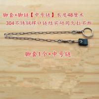 八哥脚链脚环/鸟用脚链/皮脚套/护腿不伤脚训鸟用品鸟具鸟链子 脚套1个+中号链(八哥)