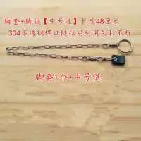 八哥脚链脚环/鸟用脚链/皮脚套/护腿不伤脚训鸟用品鸟具鸟链子 脚套1个+中号链(八哥)