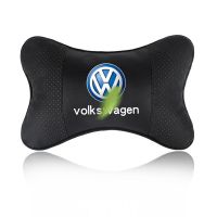 汽车靠枕头枕车用颈枕车载座椅枕头靠垫春夏车用品大众本田尼桑 [头枕 单个装] 亚麻头枕黄白方格