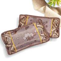 儿童凉枕头宝宝枕头夏天用冰丝枕头夏季凉爽小孩幼儿园枕头夏凉枕 小童冰丝枕头+茶叶芯[0-3岁]