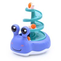 趣味蜗牛轨道滑翔车 宝宝益智早教男孩儿童轨滑行玩具车 紫色 蜗牛轨道滑行车