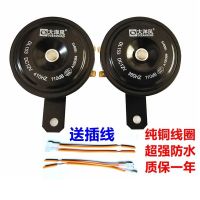 大洋风汽车盆型喇叭防水高低音盆型通用鸣笛喇叭超响12V电喇叭 纯铜线圈喇叭1对(保一年