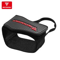 摩多狼摩托车挂挡套护鞋胶换挡骑行鞋套防滑档位杆防护保护鞋装备 机车黑红色