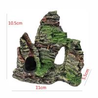 鱼缸假山装饰 鱼缸造景水草套餐 仿天然小桥假山石头特大小号 DB-11洞山C款