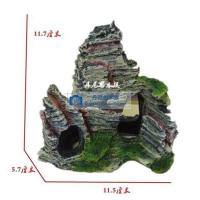 鱼缸造景假山生态水族箱造景装饰仿真假山石头假山迷你小摆件 A款
