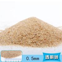 水晶砂鱼缸造景底砂装饰水族天然细河沙水草缸三湖化妆底沙子乌龟 0.5mm透明砂1斤