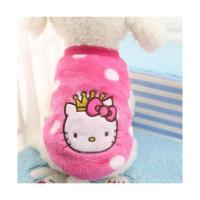 小狗狗衣服秋冬装背心保暖泰迪博美比熊幼犬小狗猫咪衣服宠物服饰 圆点KT猫 XXS(或6码约2斤内