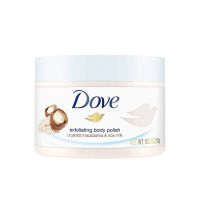 Dove多芬磨砂冰淇淋膏女身体乳嫩白全身去鸡皮坚果米浆225ml/298g 冰激凌米浆磨砂膏298g