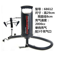 游泳圈沙发打气筒皮划艇跳跳马瑜伽球水池泳池床充气泵充气筒充气 高29cm小号手动68612只能充气