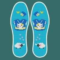 (买3送1)十字绣鞋垫刺绣鞋垫绣花鞋垫半成品鞋垫结婚鞋垫 A144小绵羊 35