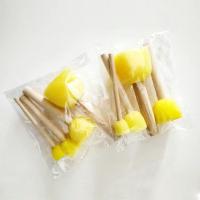 儿童美术绘画拓印工具DIY蘑菇头海绵刷幼儿园涂鸦EVA水彩颜料套装 2包圆形海绵印章(4支/包)