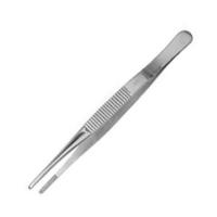 12cm大号加长加粗不锈钢镊子圆头辅料直嘴夹子夹蝎子镊子镊子 2个直头 12厘米镊子