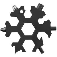 雪花扳手万能工具多功能内六角套装六角螺丝内六角bj多用雪花扳手 六角雪花扳手(黑色