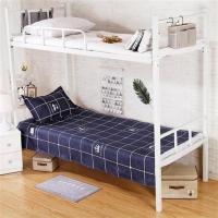 学生床单单件 单人大学宿舍上下铺加厚单子褥单学校男女单个被单 皇冠 学生上下铺110*200厘米