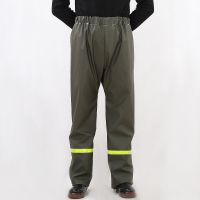 雨衣雨裤套装男防暴雨雨衣单人成人雨衣全身电动车摩托车雨衣上衣 单独裤子军绿色 XL建议身高155-165cm