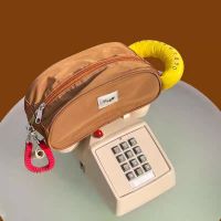 TagI.哈兜callme收纳包袋小众设计包尼龙洗漱包防水大容量化妆包[9月19日发完] 中号杏仁