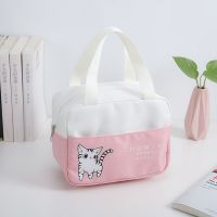 保温便当包饭菜保温母乳保鲜包袋妈咪包上班学生大号手提便当袋 普通款保温包清新粉 收藏拍下送两个冰袋