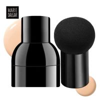 玛丽黛佳小蘑菇气垫粉扑不吃海绵蘑菇头原装美妆蛋蛋化妆工具 蘑菇粉扑一套(粉扑+外壳黑色)