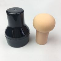 蘑菇头粉扑干湿两用多色多种套装美妆工具适合新手上妆服帖不吃粉 肤色 1个粉扑含外壳[送粉扑架]