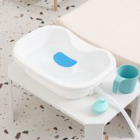 柚悦平躺式老人孕妇月子洗头盆卧床病人用床上家用大人护理免弯腰 基础款-洗头盆-送按摩刷水勺水管