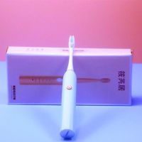 超声波软毛充电电动牙刷充电式成人自动防水儿童学生党去黄款 蓝色电池款两刷头 裸装电动牙刷(无赠品)