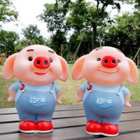 [浙江]皮卡丘玩具摔不坏存钱罐搪胶韩国创意摆件 小p猪(小号) 可存可取
