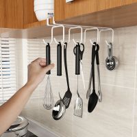 厨房橱柜免打孔锅盖架菜板架子吊柜砧板置物架下挂架案板架收纳架 橱柜下挂钩