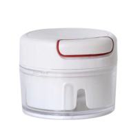 电动蒜泥神器绞肉搅蒜机蒜蓉厨房捣蒜打蒜器自动搅蒜拉蒜家用小型 200毫升手拉款(颜色随机)