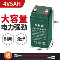 电子秤电池4v通用4v4ah4.5ah5ah家用商用电子秤免维护蓄电池 桦利泰4V5大容量[送免焊接线]